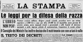 Le leggi razziali del regime autoritario fascista ovvero le anti- leggi che violavano i diritti fondamentali e civili dei cittadini italiani di origine ebraiche. Dagli abissi della violenza alla rinnovata civiltà giuridica